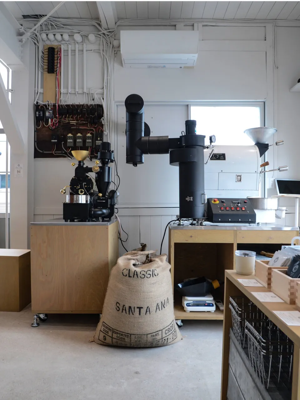 コーヒーを作る調理場