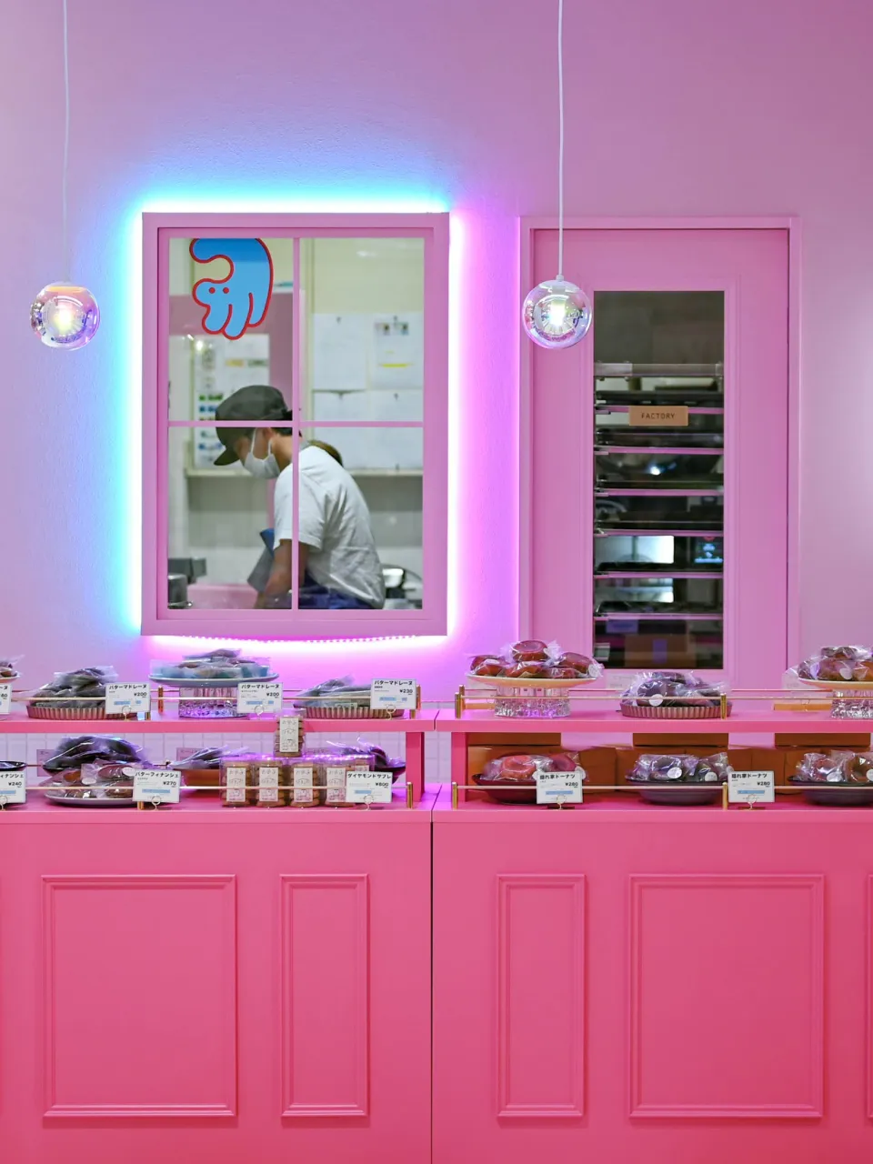 商品が並んでいるところ